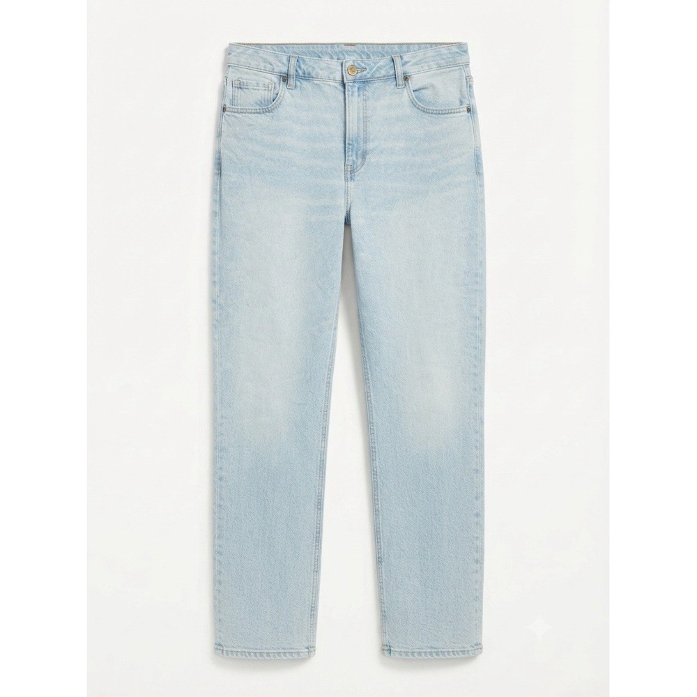 American Eagle 18 Women's Jeans Curvy Plus Blue Denim Boho 90s Cotton Straight